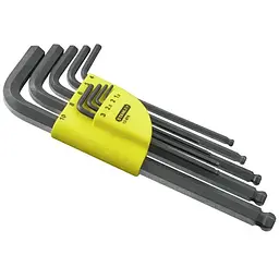Ключ Stanley шестигранних 9 шт. 1,5;2;2,5;3;4;5;6;8;10 мм (1-13-976)