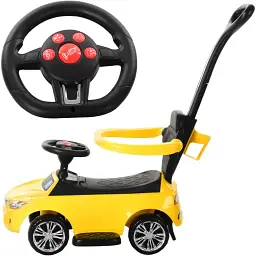 Каталка-толокар Bambi M 3503B-6 жовтий - мініатюра 3