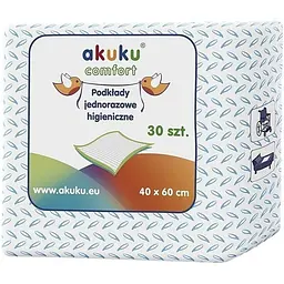 Прокладки Akuku Comfort одноразовые гигиенические 40x60 см 30 шт. (A0377)