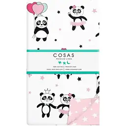 Підковдра дитяча Cosas Panda 110х140 см (PandaLoveRose_Dots_140q)