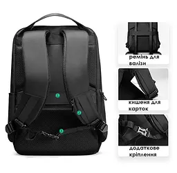 Рюкзак міський Mark Ryden 9809 21л з відсіком для ноутбука до 15" і USB Black (17592) - мініатюра 3
