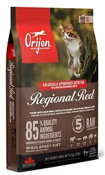 Сухий корм Orijen Regional Red Cat для котів зі смаком м'яса та риби 5.4 кг (o28254)