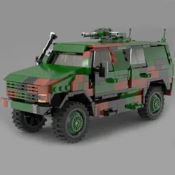 Конструктор Бронетранспортер ATF Dingo 670 Деталей XingBao - мініатюра 2