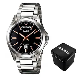 Чоловічий годинник Casio MTP-1370D-1A2 Сріблястий ( AT1141-0314 )