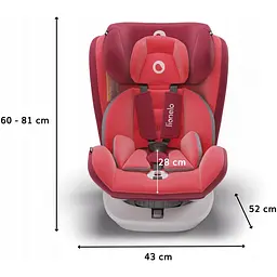 Автокрісло Lionelo Bastiaan 0-36 кг Red - мініатюра 2