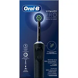 Електрична зубна щітка Oral-B Vitality D100 Pro Protect X Clean чорна [97374] - мініатюра 3