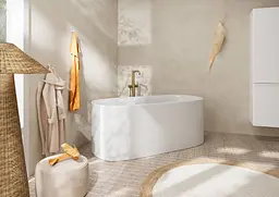 Змішувач для ванни Hansgrohe Tecturis S підлоговий brushed bronze 73440140 - мініатюра 2