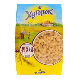 Макаронні вироби Хуторок Ріжки 800 г - мініатюра 2