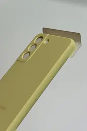 Оригінальний силіконовий чохол для Samsung Galaxy S22 PLUS Silicone Cover Butter Yellow EF-PS906TYEGRU SM-906 - мініатюра 3