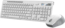 Комплект (Клавiатура та миша) Genius SlimStar 8230 Wireless White UKR BT+2.4GHz - мініатюра 2
