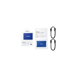 Внешний накопитель SSD Samsung T7 2TB Indigo Blue (MU-PC2T0H/WW) - мініатюра 4
