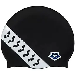 Шапочка для плавання Arena Icons Team Stripe Cap Black/White (1097-001463-111 UNI)