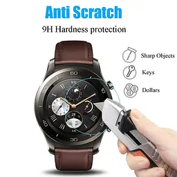 Загартоване скло для годинника VSKEY для Huawei Watch 2, 2Pro, Magic, діаметр 31.5 мм - мініатюра 2