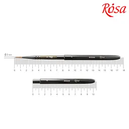Пензель соболь круглий TRAVEL BRUSH OCEAN 168 №2 коротка ручка ROSA