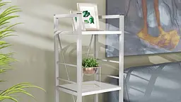 Етажерка 4/34 Ferrum-decor Серії Коннект 120x34x28 сірий ДСП Білий 16мм (FRD-104283) - мініатюра 3