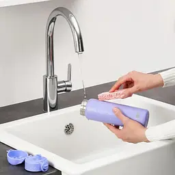 Пляшка для води металева вакуумна IION8 500 мл Vacuum Insulated Light Purple (I8TS500PERI) - мініатюра 4