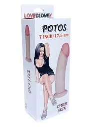 Фалоімітатор Boss Potos Loveclonex 7 20,5 см (тілесний) - мініатюра 12