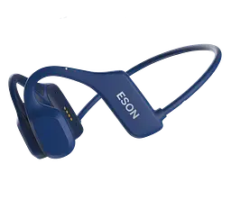 Кісткові навушники для плавання з памʼятю 32 ГБ ESON X23 з MP3 плеєром, Bluetooth 5.3 сині