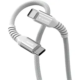 Кабель Verbatim 60 Вт /USB-C–USB-C /120 см-сірий (31850) - мініатюра 3