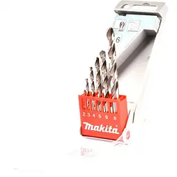 Набір свердл HSS-G по металу 2-8 мм Makita D-57196 (6 шт) - мініатюра 3