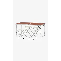Стіл складний + 4 стільці S-885 Коричневий