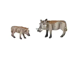 Набір тварин KIDS TEAM ANIMALS Сафарі Q9899-A33 Кабан Африканський бородавочник та дитинча - мініатюра 5