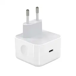 Зарядний пристрій - блочок FoxConn Dynamic Power Adapter PD 40W - 60W 1:1 для Apple 1 вихід юсб-с білий - мініатюра 3