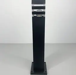 Вуличний ліхтар в чорному кольорі корпусу 80 см | Line F | Арт. 8024 80CM BK (стовп) - мініатюра 4