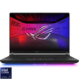 Ігровий ноутбук ASUS ROG Strix SCAR 16 G635LX Intel Core Ultra 9 275HX до 5, 4 ГГц, 16, 2, 5K WQXGA, Mini LED, 240 Гц, G- Sync, 64 ГБ DDR5, 2 ТБ SSD, NVIDIA GeForce RTX 5090 24 ГБ GDDR7, вимкнено чорний