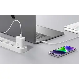 Зарядний пристрій 50W заряджання Fast Charger XO CE08 EU PD50W 2xType-C - мініатюра 3