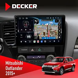 Штатна магнітола Mitsubishi Outlander 2015+ Decker D10-011 4x64, DSP, 4G, 360 Decker (НФ-00006112)