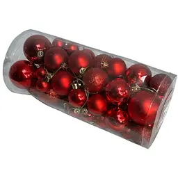 Набір іграшок на ялинку K70-11 19735 56 шт червоний
