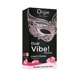 Рідкий вібратор Orgie Dual Vibe, 15 мл (полуничний джин-тонік) - мініатюра 3
