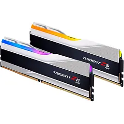 Модуль пам'яті DDR5 G.Skill Trident Z5 RGB 2x16GB 7600MHz Metallic Silver (F5-7600J3646G16GX2-TZ5RS) [102625]