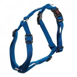 Шлея GimDog Harlem H для собак, нейлон, блакитна, 1,5х40-55 см - мініатюра 3