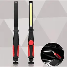 Ліхтар акумуляторний складаний з магнітом Червоний WORKLIGHT-W55-COB - мініатюра 2