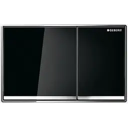 Клавіша змиву Geberit Sigma60 скло чорне 115.640.SJ.1, Чорний