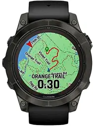 Смарт-годинник Garmin Fenix 7 Sapphire Solar Black DLC Titanium with Black Band (010-02540-34/35) - мініатюра 7