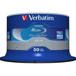 Диск BD Verbatim 25Gb 6x Cacke 50шт Datalife (43838) - мініатюра 2