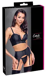 Комплект білизни Cottelli Party zip L (чорний) - мініатюра 7