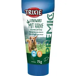 Ласощі для собак Trixie Liver Pâté with Hemp, печінковий паштет із коноплею, 75 г