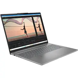 Ноутбук LENOVO IdeaPad Slim 5 16AHP10, AMD Ryzen 7 8845HS до 5.1 ГГц, 16" WUXGA, 32 ГБ, SSD 1 ТБ, графіка AMD Radeon 780M, FreeDos, колір сірий - мініатюра 2
