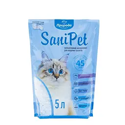 Наповнювач для котячого туалету Природа Sani Pet силікалевий 5 л