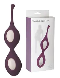 Вагінальні кульки StRubber Minds Of Love TrainBalls Beeze Duo, 16.5 см, фіолетовий - мініатюра 2