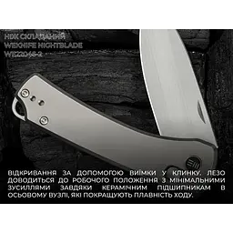 Ніж складаний Weknife Nightblade WE22046-2 - мініатюра 21