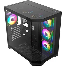 Корпус GameMax HYPE-A Tempered Glass Black (HYPE-A Black) Без БП - мініатюра 7