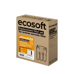 Покращений комплект картриджів Ecosoft 1-2-3 для фільтрів зворотного осмосу з функцією економії води (CHV3ECOAGR) - мініатюра 3