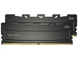 Модуль пам'яті Exceleram 32 GB (2x16GB) DDR4 3200 MHz Kudos Black (EKBLACK4323222XD)