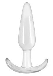Анальна пробка Jelly Rancher T-Plug Smooth 10.9 см (прозорий)