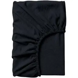 Простирадло на резинці Cosas з вареної бавовни PANTHER 160х200х20 см (02WashedCottonBlack_160x200x20)